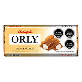 CHOCOLATE ORLY RELLENO ALMENDRA 115 GRS