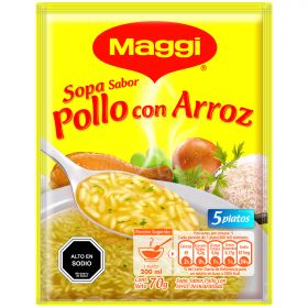 SOPA DE POLLO CON ARROZ MAGGI 70 GRS