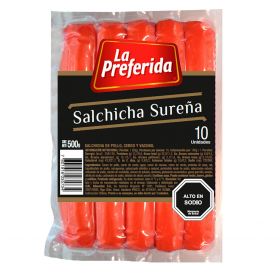 SALCHICHA SUREÑA LA PREFERIDA 500 GRS