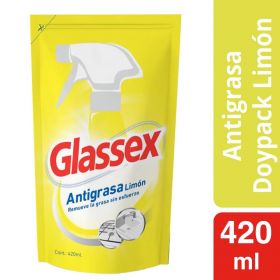 GLASSEX ANTIGRASA DOYPACK LIMÓN 420 ML