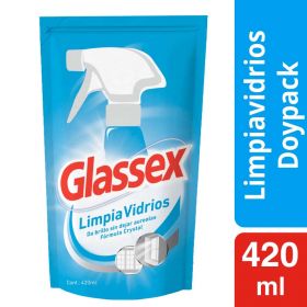 GLASSEX LIMPIAVIDRIOS DOYPACK 420 ML