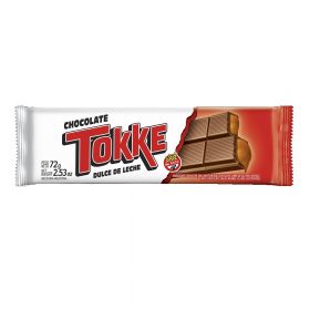 CHOCOLATE DULCE DE LECHE TOKKE 72 GRS